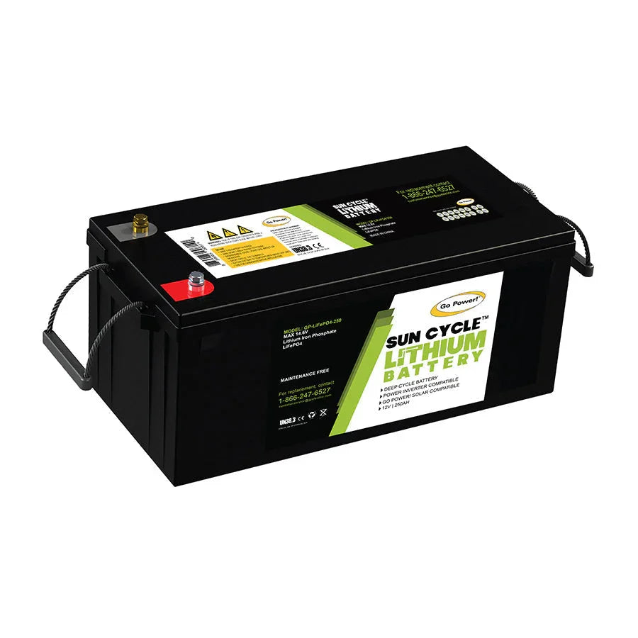 Go Power! 250Ah Lithium Iron Phosphate Solar Battery - Green Vista Living