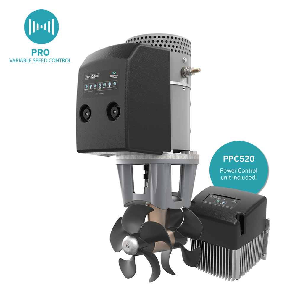 SLEIPNER SEP100/185T-24V PROPORTIONAL TUNNEL THRUSTER | 24V | 100KG/220LB | TWIN PROPS