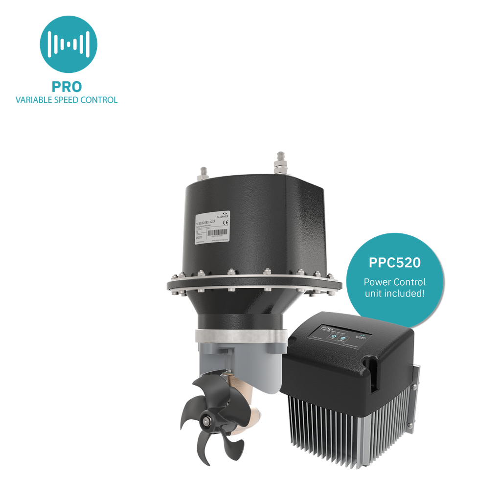 SLEIPNER SEP40/125S-1IP PROPORTIONAL TUNNEL THRUSTER | 12V | 40KG/88LB | IGNITION PROTECTED