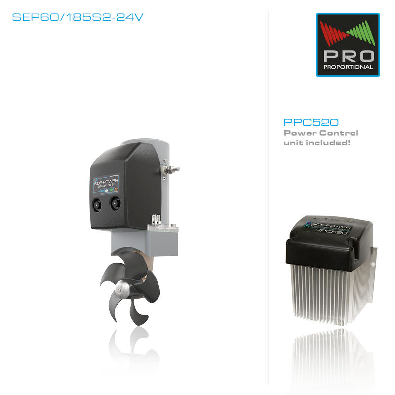 SLEIPNER KIT: SEP60/185S PROPORTIONAL TUNNEL THRUSTER | 24V | 60KGF/132LBF THRUST | SINGLE Q-PROP™