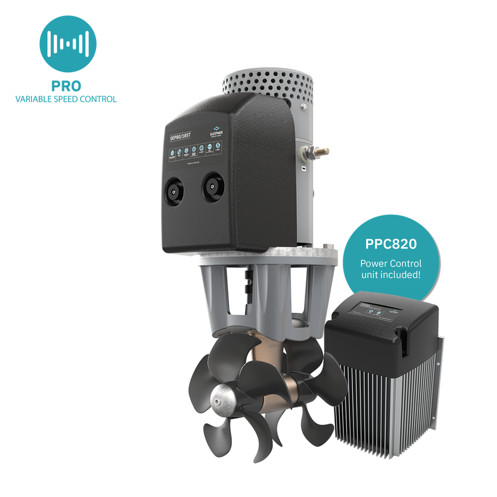 SLEIPNER SEP80/185T-12V PROPORTIONAL TUNNEL THRUSTER | 12V | 80KG/176LB | TWIN PROPS