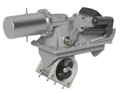 SLEIPNER SRL80 RETRACTABLE THRUSTER | 90° LOW-PROFILE MOTOR | 24V ON-OFF | 80KG/176LB | SRL80/185T-24V