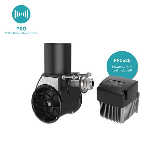 SLEIPNER KIT: SXP50 EXTERNAL PRO THRUSTER | 12V PROPORTIONAL | 50KG/110LB THRUST | FITS UP TO 50MM TRANSOMS | SXP50-50MM-2