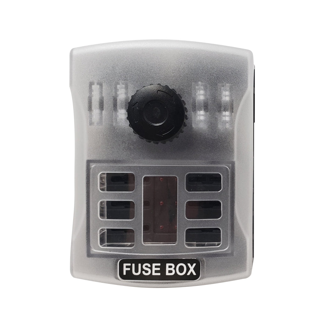 Plashlight 6 Way Fuse Box with Ground Busbar | LED Indicator