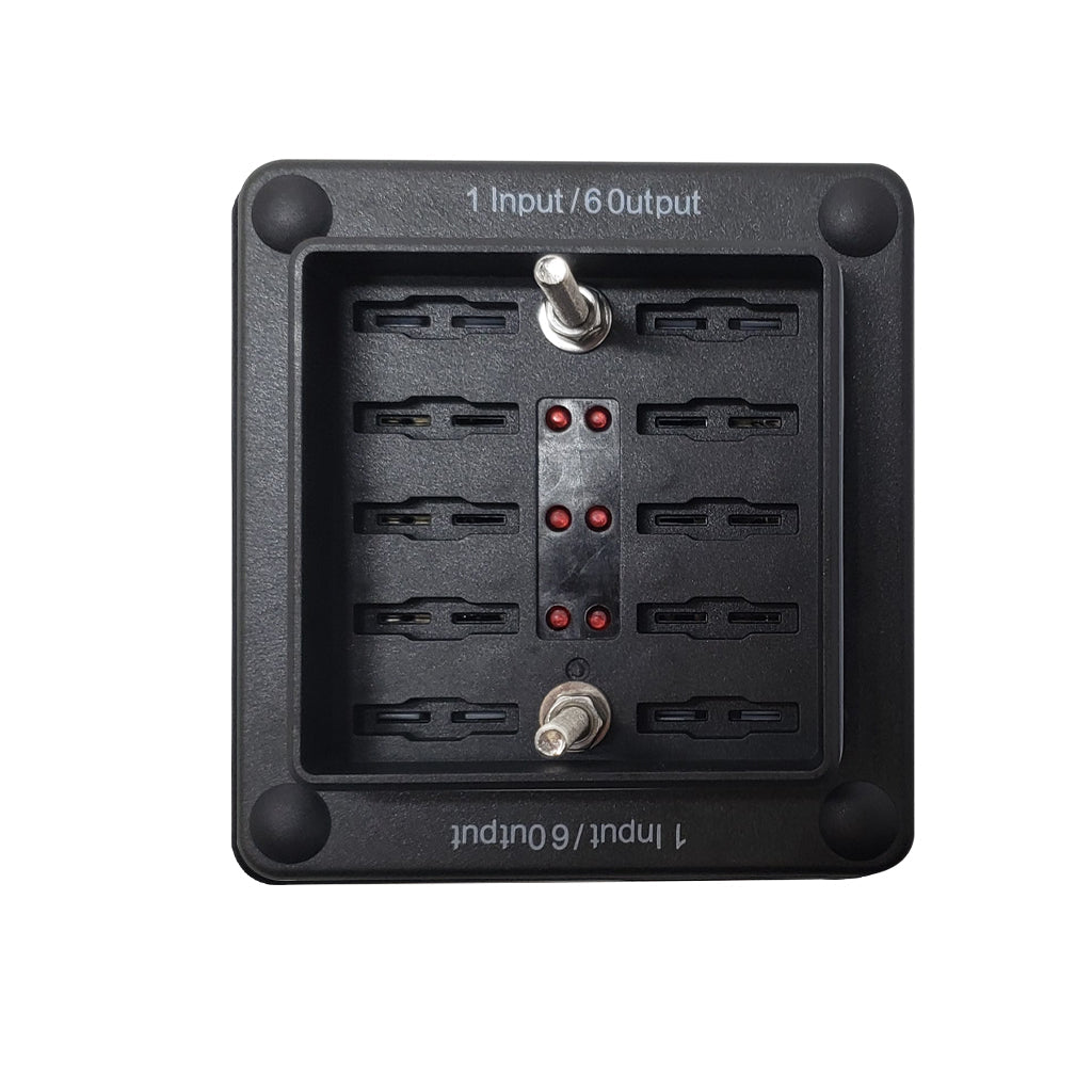 Plashlight 6 Way Marine-Auto Fuse Box | Waterproof | LED Indicator
