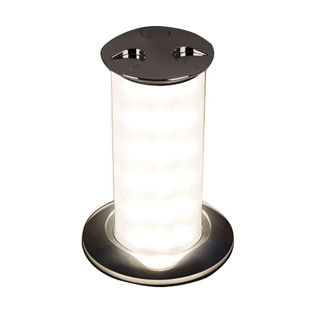 Quick Secret 3W Retractable Lamp w/Automatic Switch IP66 Mirrored Chrome Finish - Warm White LED [FASP3562X12CG00]
