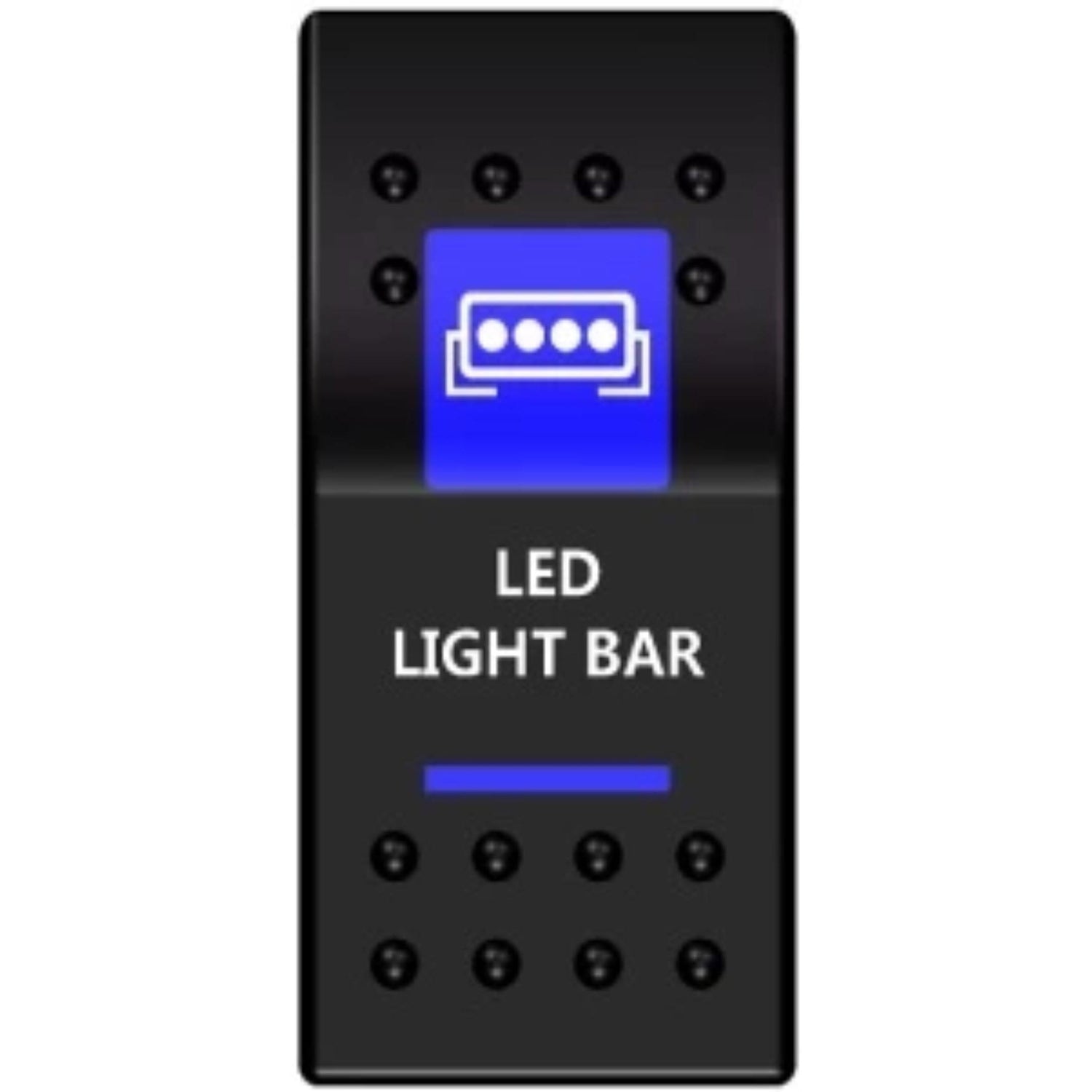 Plashlight Single Row Light Bar - Rocker Switch