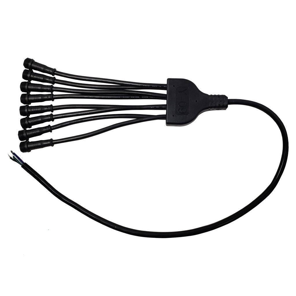 Plashlight 8-Way RGB Splitter with Pigtails
