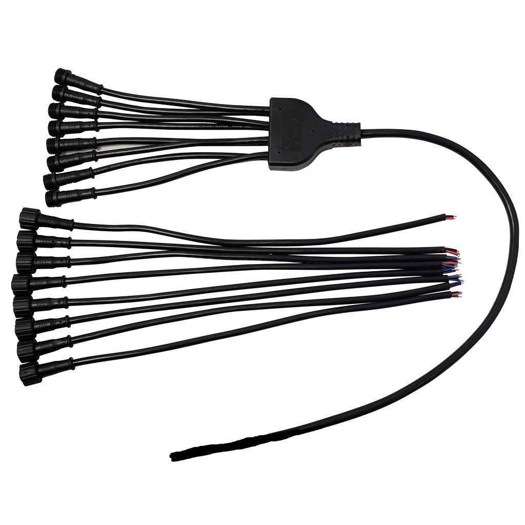 Plashlight 8-Way RGB Splitter with Pigtails