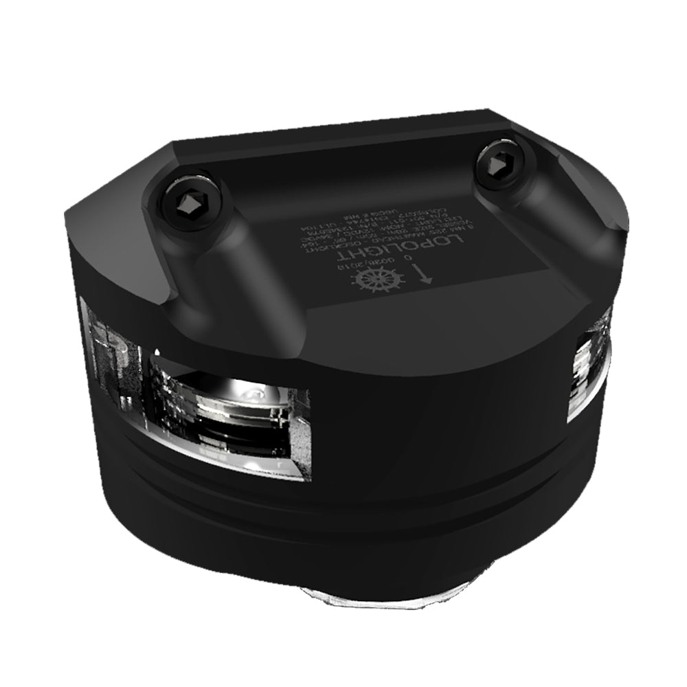 Lopolight Series 301-011 - Masthead Light w/Deck Light - 5NM - Vertical Mount - White - Black Housing [301-011DLX-B 15M]