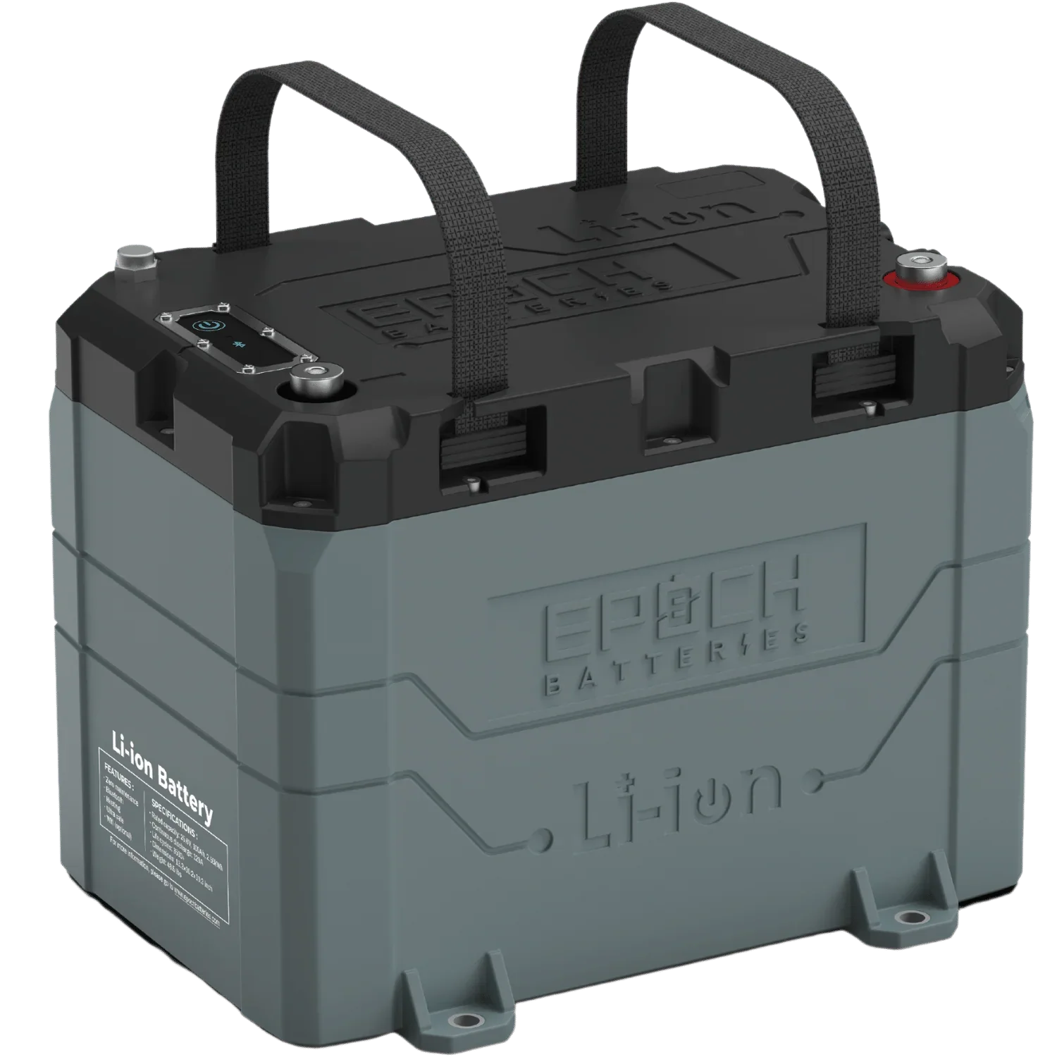 Epoch 24V 100Ah LiFePO4 Lithium Battery - Bluetooth, Heating, Waterproof Epoch Batteries