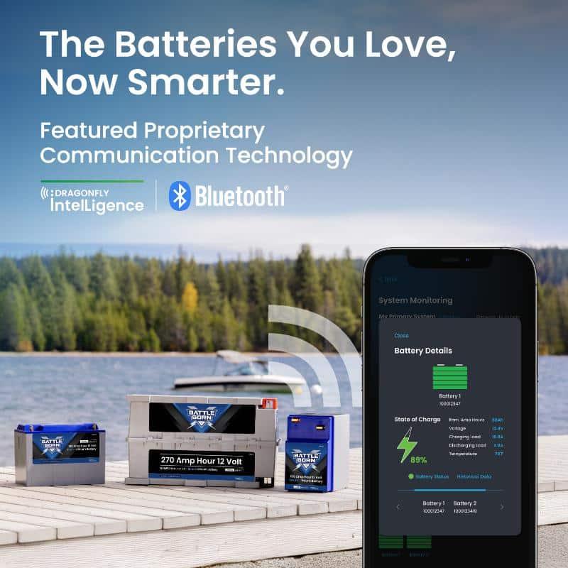Battle Born 100Ah 12V GC2 Smart Heated LiFePO4 Deep Cycle Battery Kit - Green Vista Living