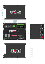 Epoch 48V 105Ah MINI - Lithium (LiFePO4) Golf Cart Battery - Complete Kit - Green Vista Living