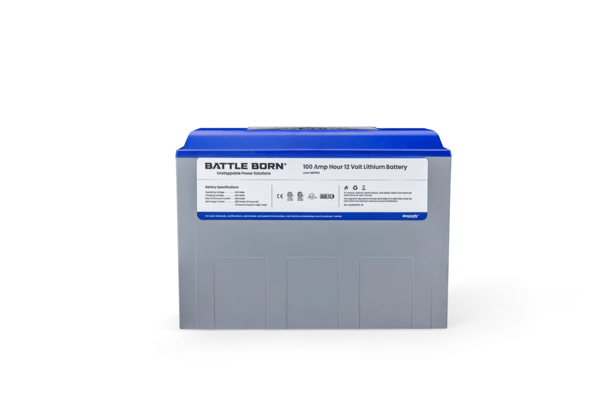 Battle Born 100Ah 12V LiFePO4 Deep Cycle Battery - Green Vista Living