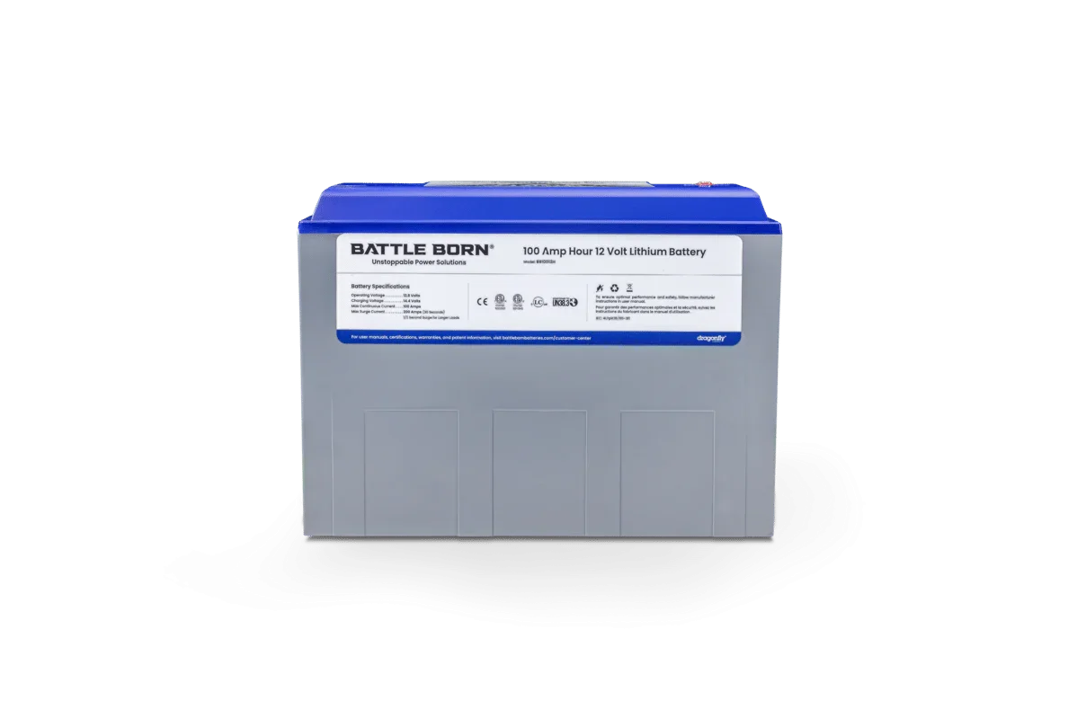 Battle Born 100Ah 12V LiFePO4 Heated Battery Kit - Green Vista Living