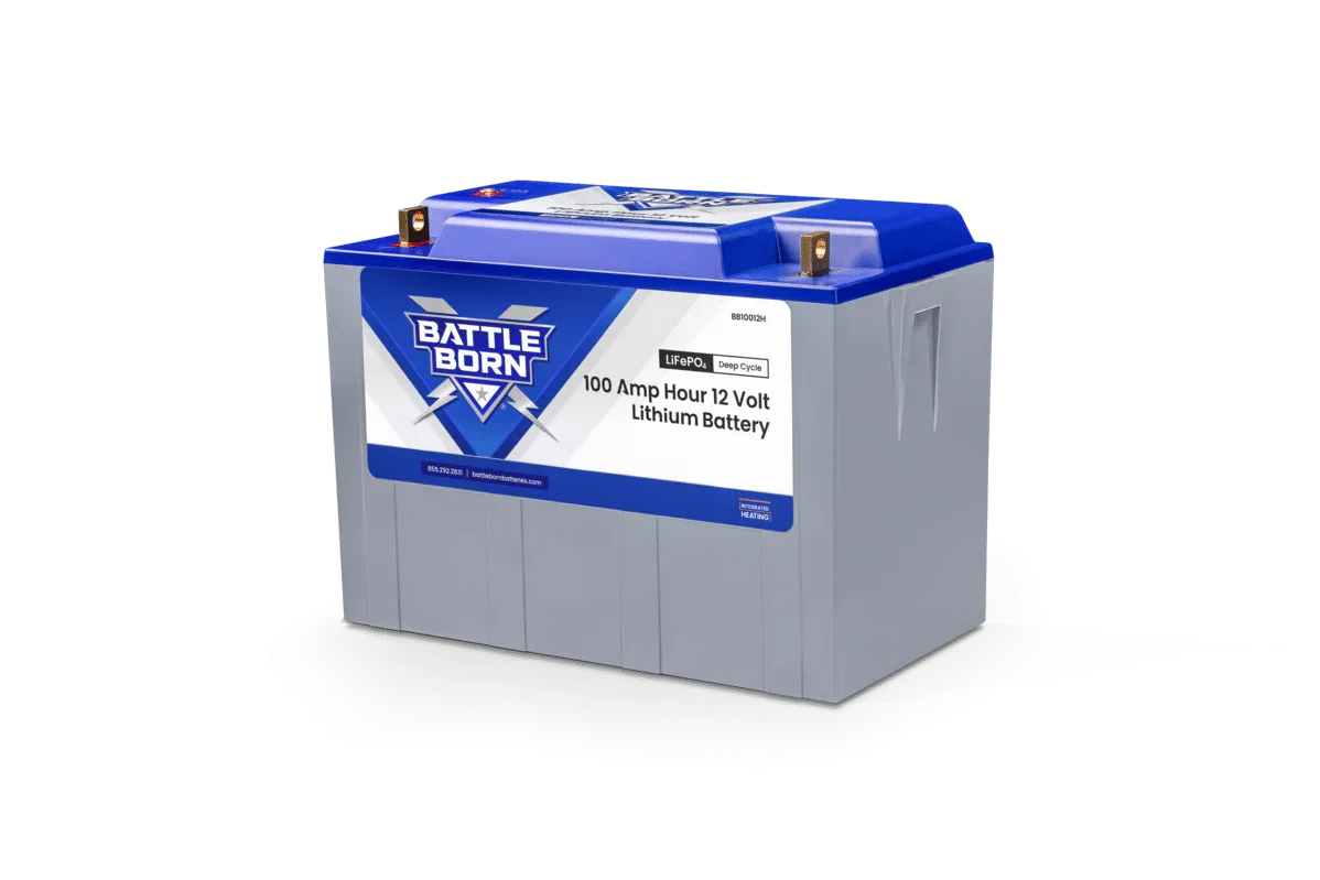 Battle Born 100Ah 12V LiFePO4 Heated Battery Kit - Green Vista Living