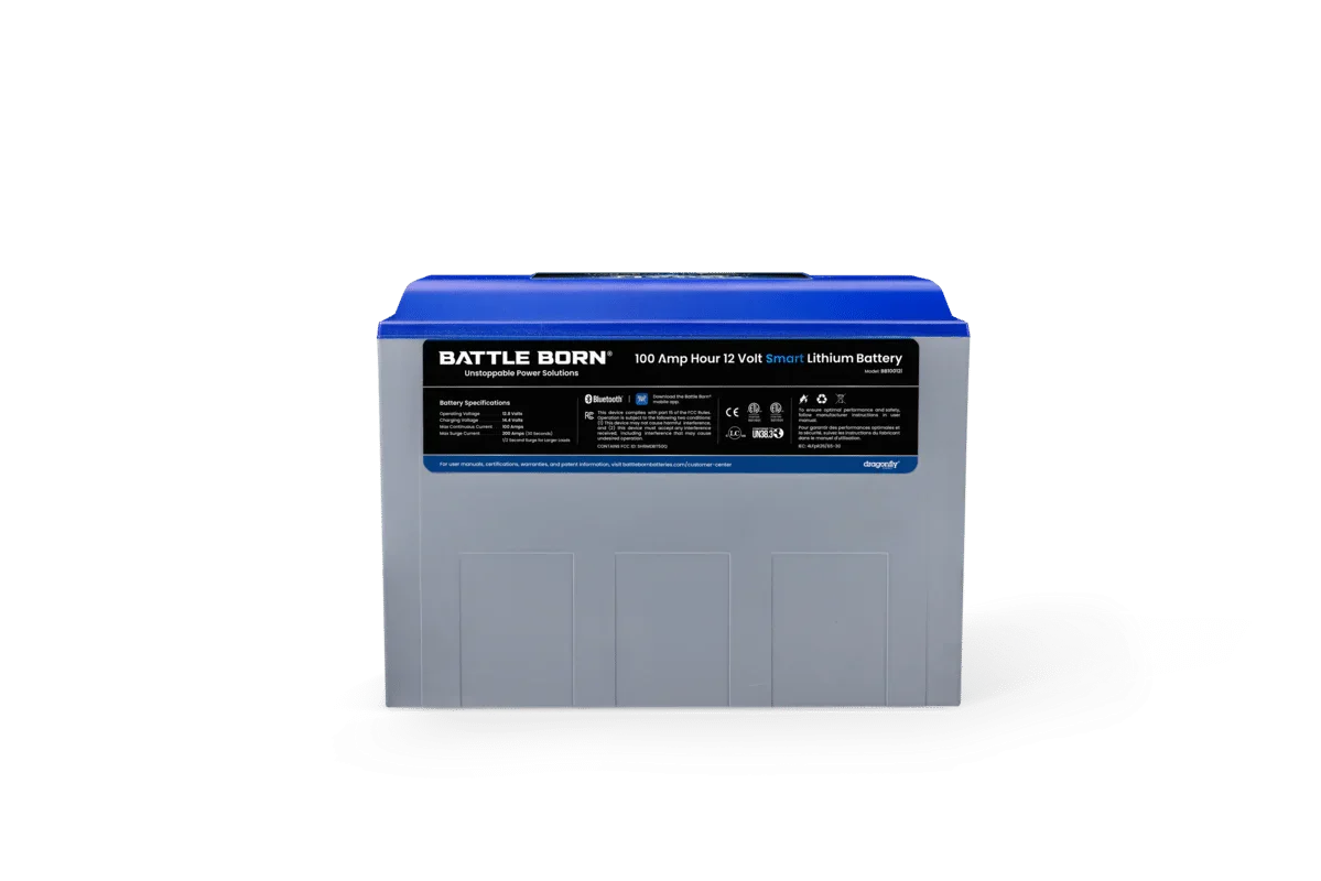 Battle Born 100Ah 12V Smart LiFePO4 Deep Cycle Battery - Green Vista Living