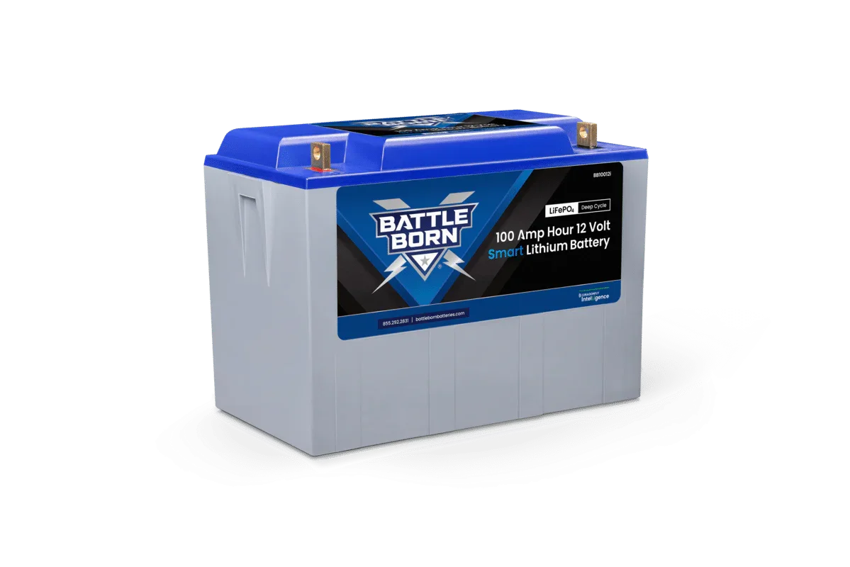 Battle Born 100Ah 12V Smart LiFePO4 Deep Cycle Battery - Green Vista Living