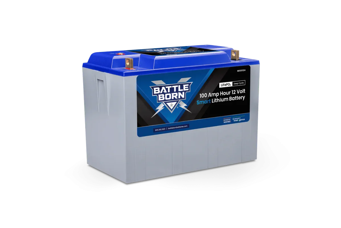 Battle Born 100Ah 12V Smart Heated LiFePO4 Deep Cycle Battery Kit - Green Vista Living