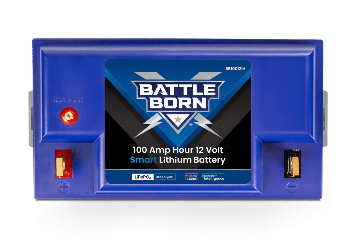 Battle Born 100Ah 12V Smart Heated LiFePO4 Deep Cycle Battery Kit - Green Vista Living