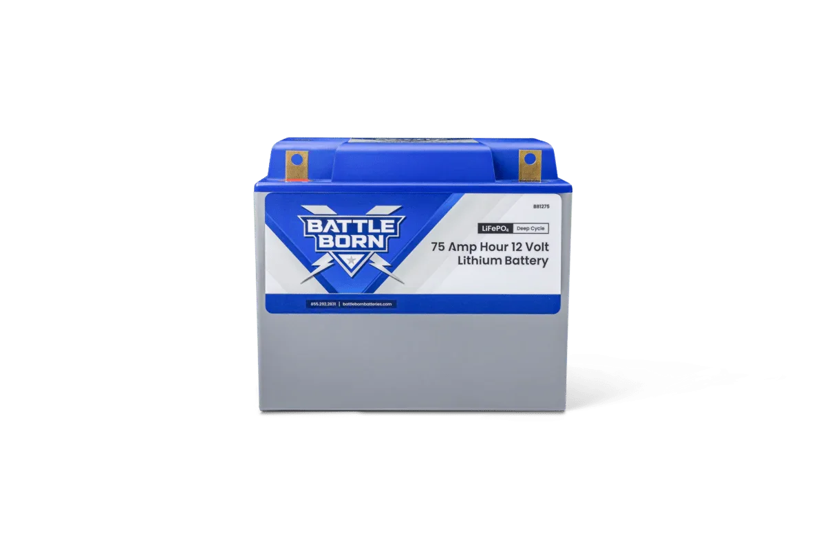 Battle Born 75Ah 12V Group 24 LiFePO4 Deep Cycle Battery - Green Vista Living