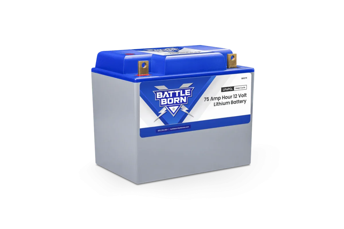Battle Born 75Ah 12V Group 24 LiFePO4 Deep Cycle Battery - Green Vista Living