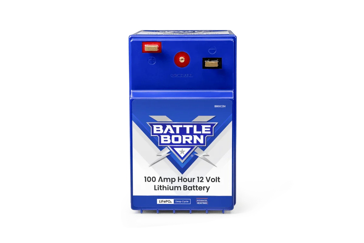 Battle Born 100Ah 12V GC2 LiFePO4 Heated Battery Kit - Green Vista Living