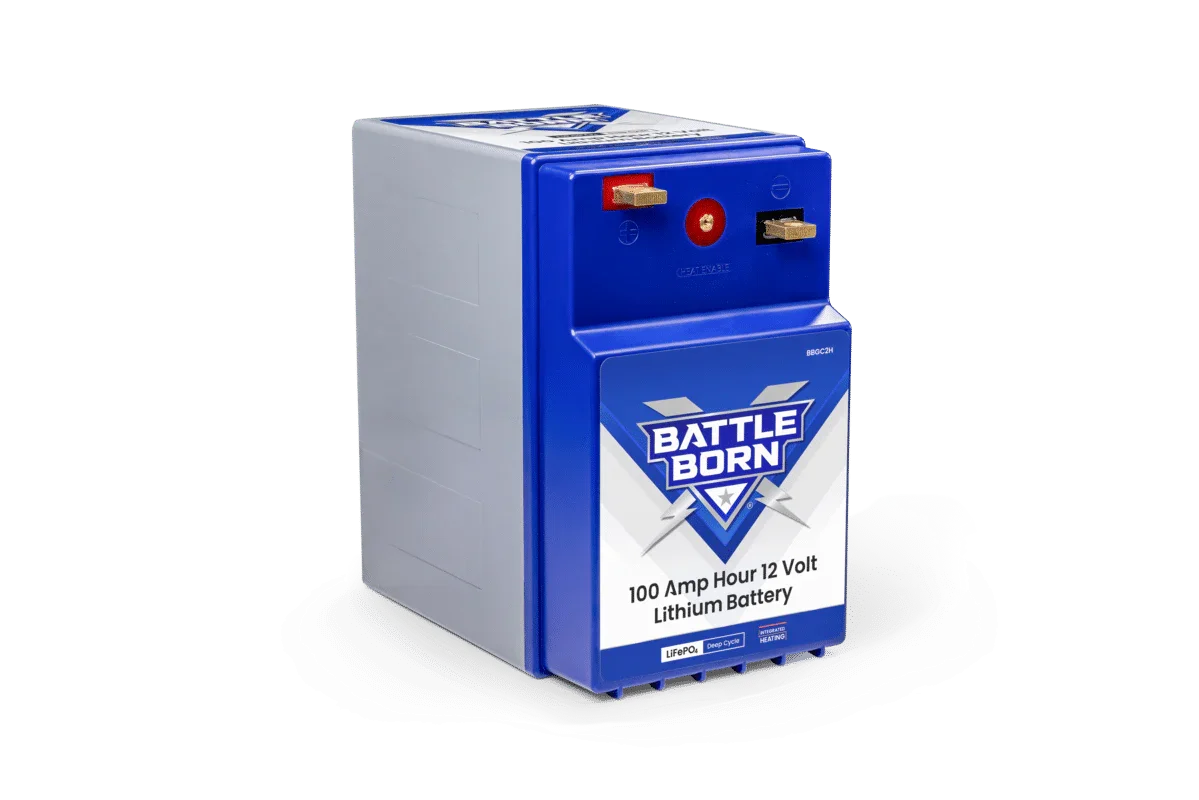 Battle Born 100Ah 12V GC2 LiFePO4 Heated Battery Kit - Green Vista Living