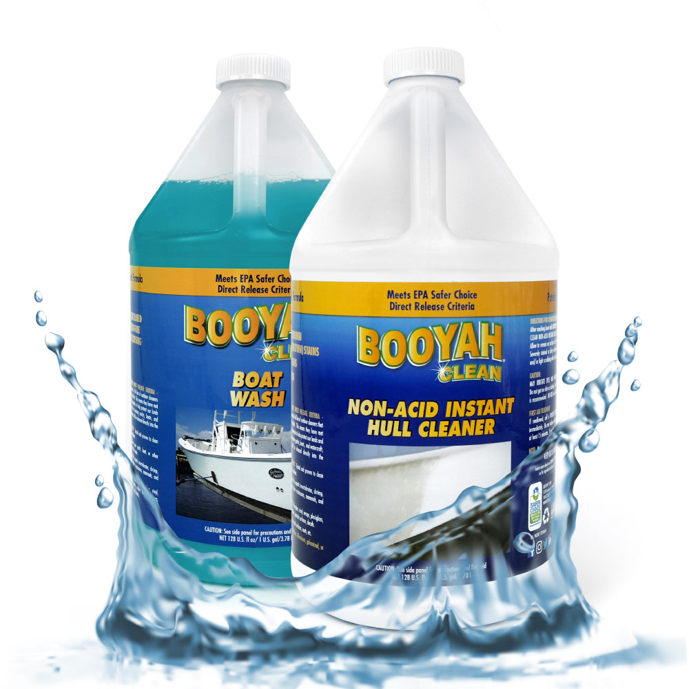BOOYAH CLEAN HULL CLEANING POWER KIT - GALLON DUO