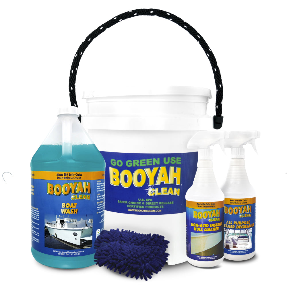 BOOYAH CLEAN ULTIMATE BOAT WASH BUCKET KIT