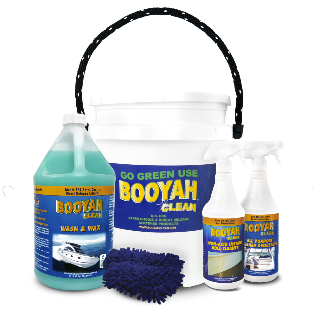 BOOYAH CLEAN ULTIMATE BOAT WASH & PROTECT BUCKET KIT