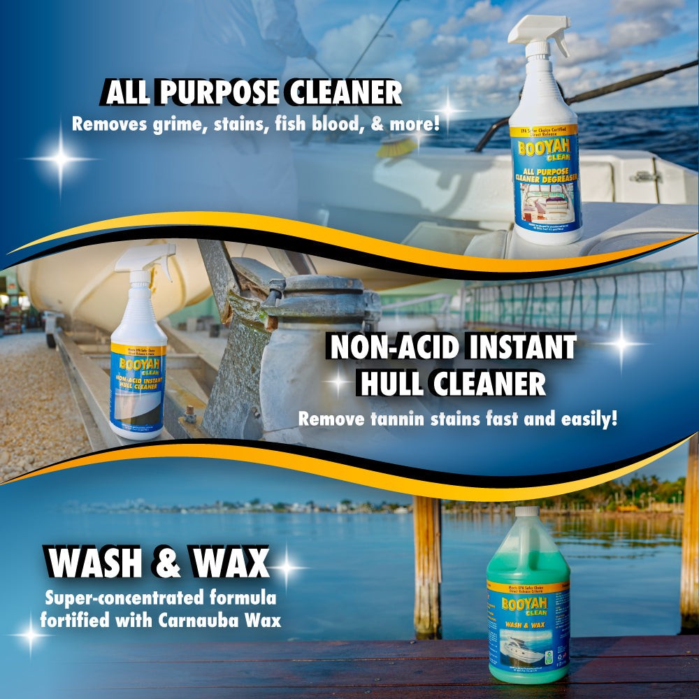 BOOYAH CLEAN ULTIMATE BOAT WASH & PROTECT BUCKET KIT