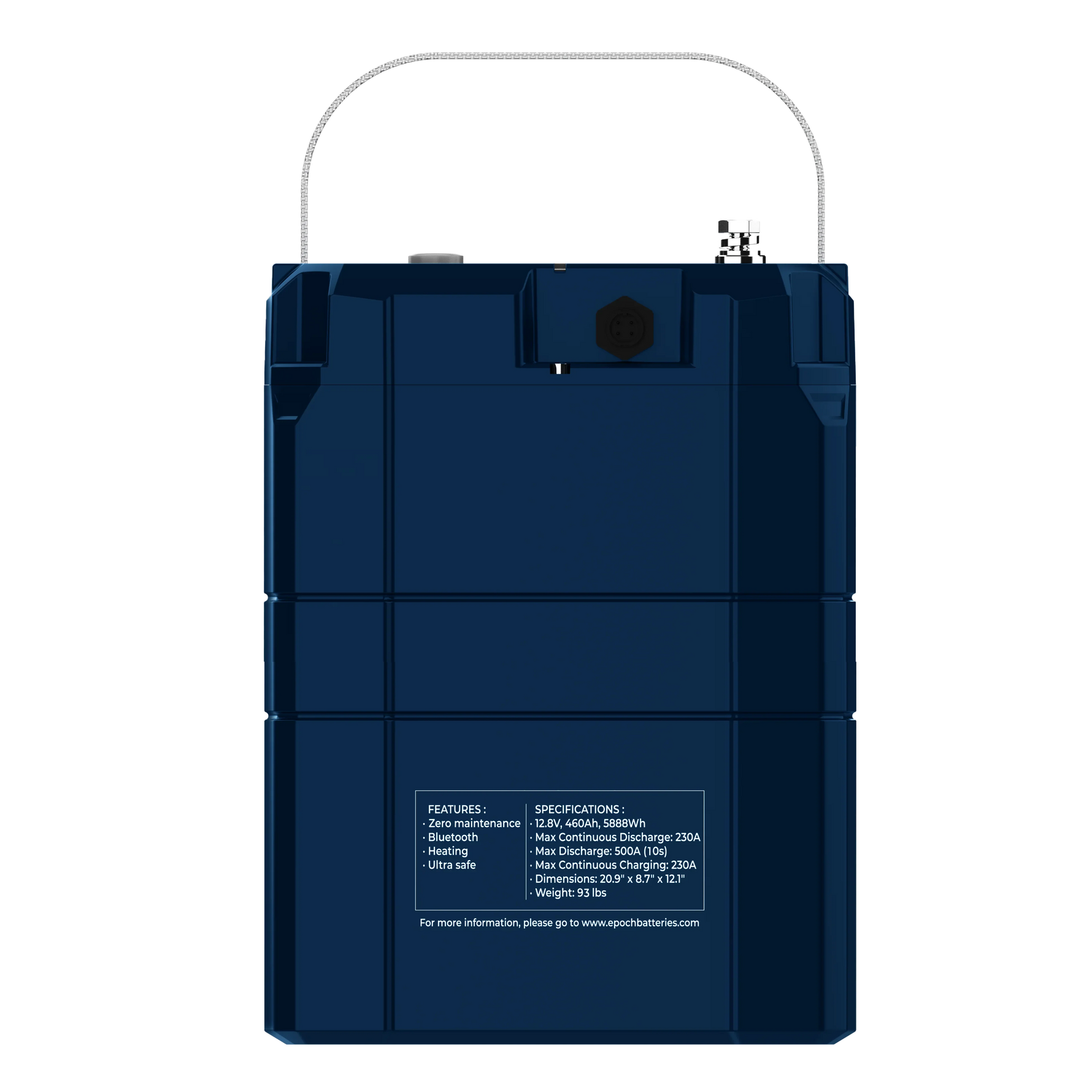 Epoch Batteries 12V 460Ah (5.89kWh) V2-T Elite Series - Heated & Bluetooth & Victron Comms LiFePO4 Battery Epoch Batteries