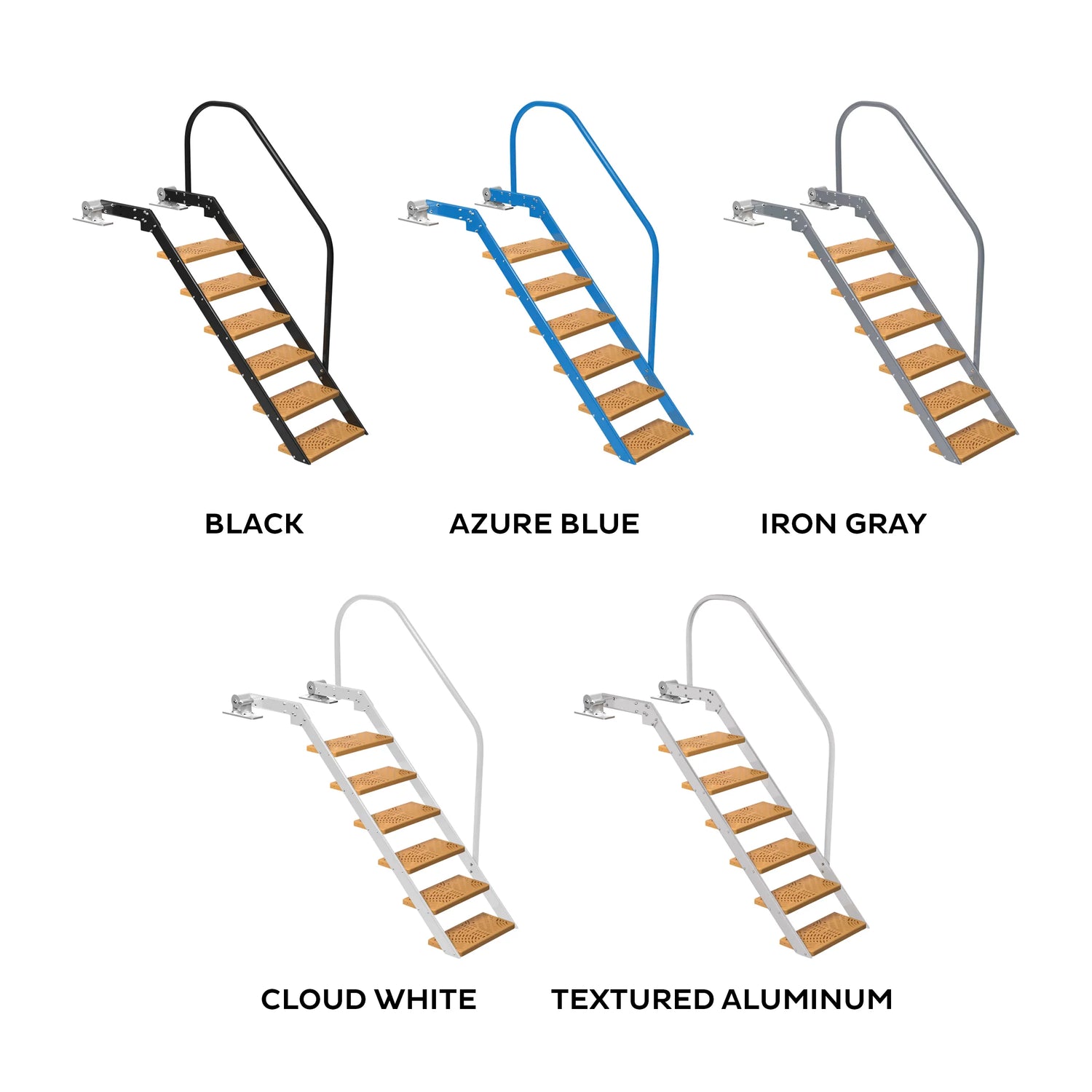 Tie Down Marine NautiSteps Spring-Assisted Dock Ladder (1 Handrail)