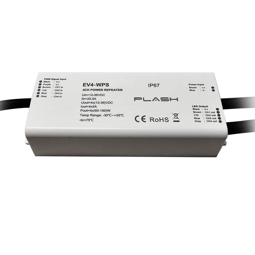 Plashlight EV4-Series Waterproof RGBW Amplifier -5A/CH