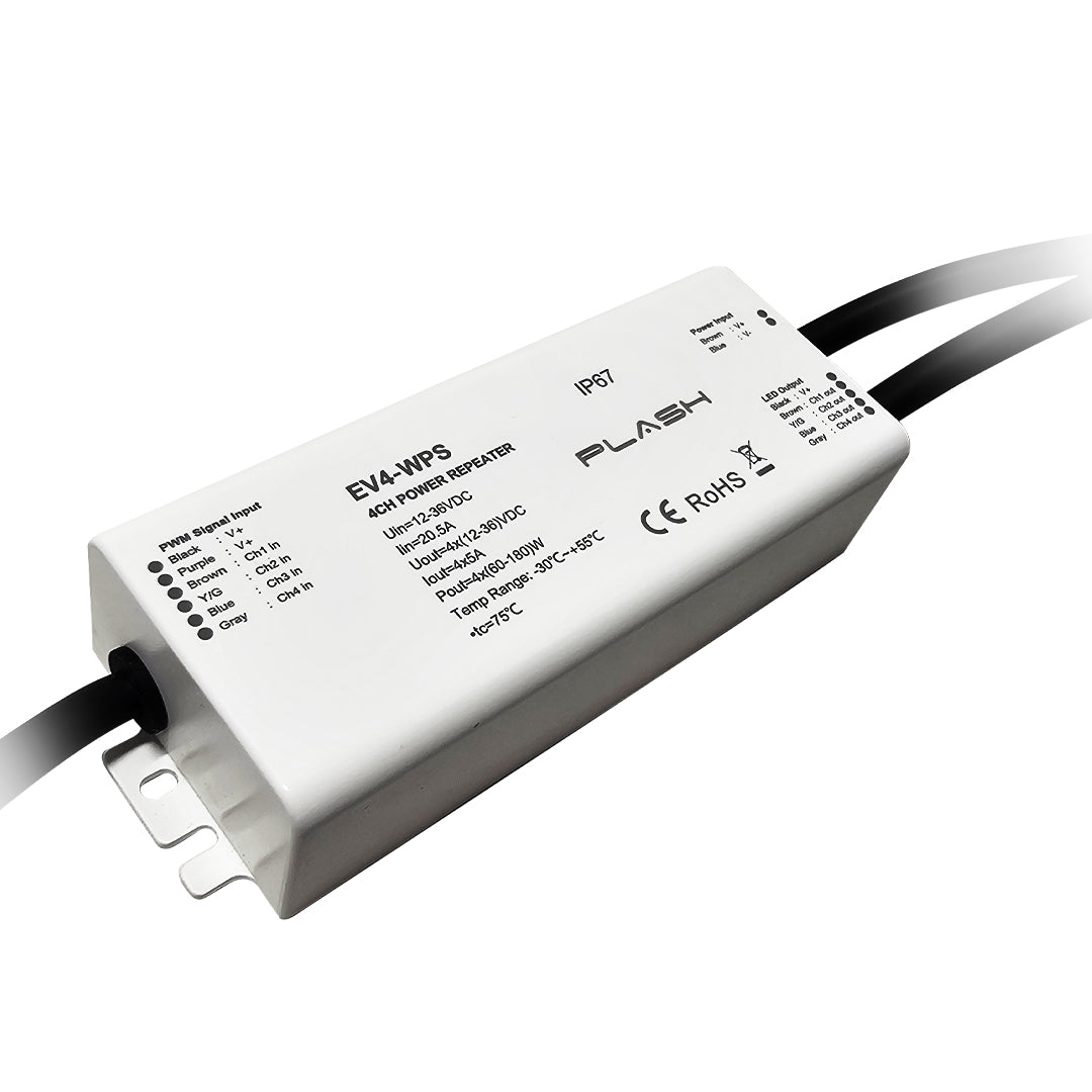 Plashlight EV4-Series Waterproof RGBW Amplifier -5A/CH