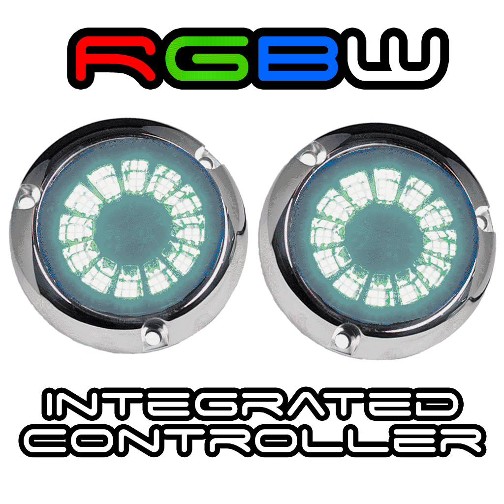 Plashlight EPIK Underwater Transom Light - RGBW Internal Controller