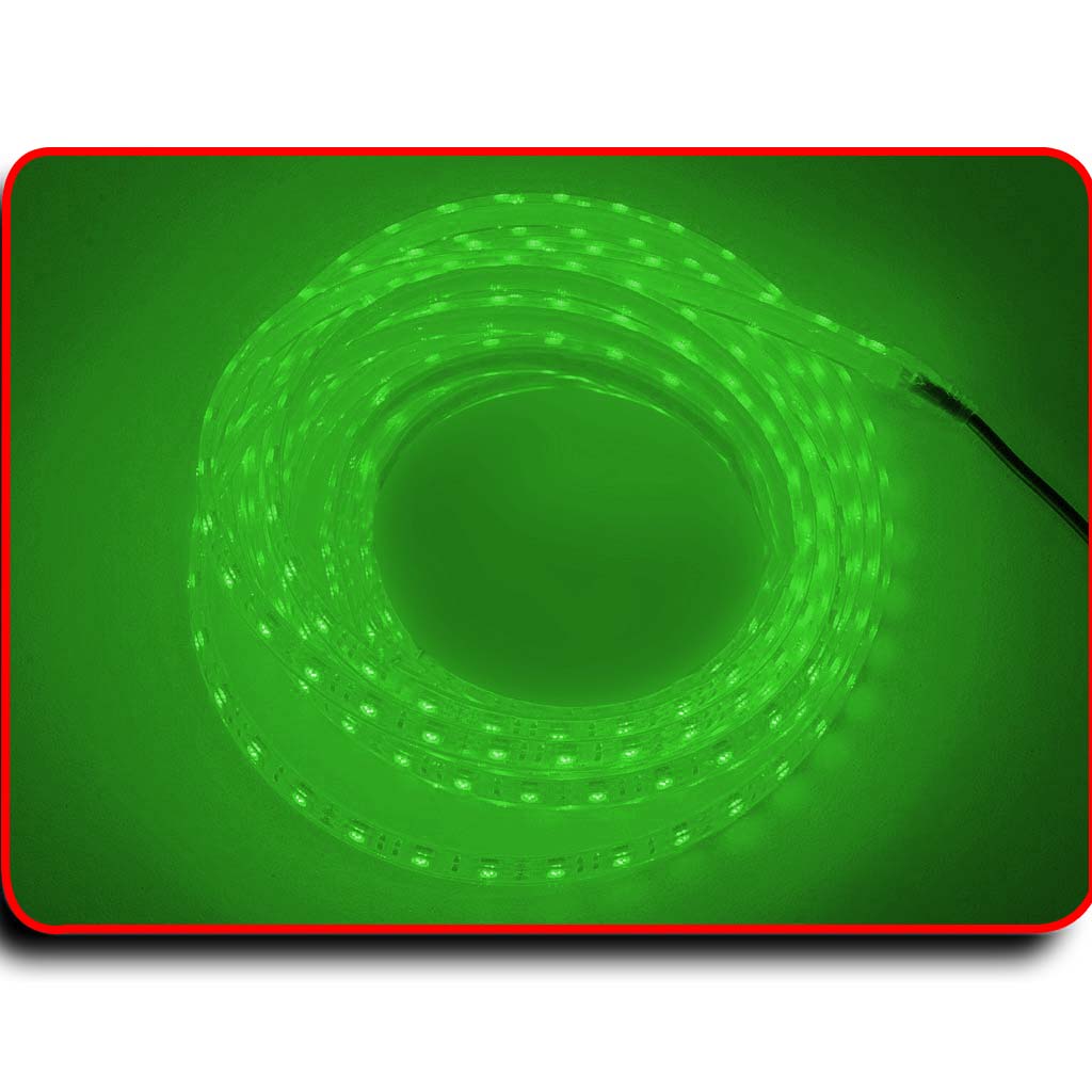 Plashlight Waterproof Flexible Light Strip - IP68 - 12V Green