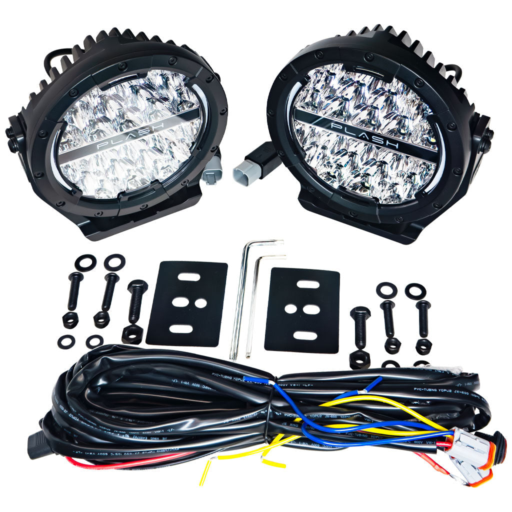Plashlight Pearl II - 7 Inch Round Search Light - Pair