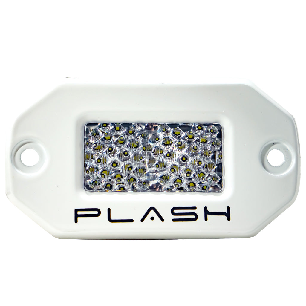 Plashlight 20W Flush Mounted Low Profile LED Light - Diffused - Marine White