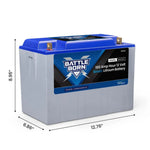 Battle Born 100Ah 12V Smart LiFePO4 Deep Cycle Battery - Green Vista Living