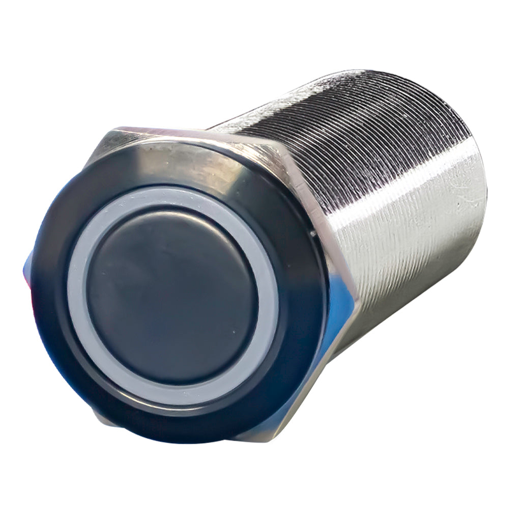 Plashlight REVERT Harsh Environment Dual Color Push Button Marine Switch | 22MM | Black