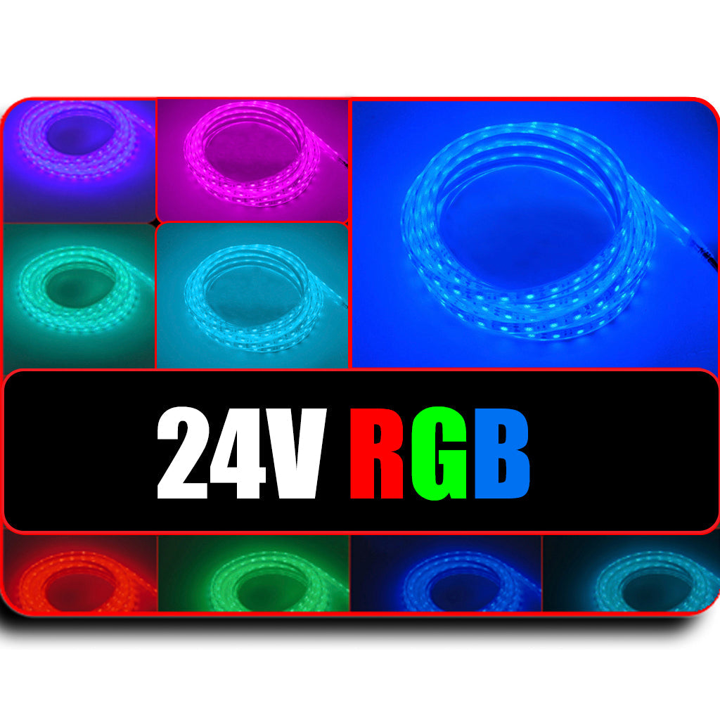 Plashlight Waterproof Flexible Light Strip - IP68 - 24V RGB Color Changing