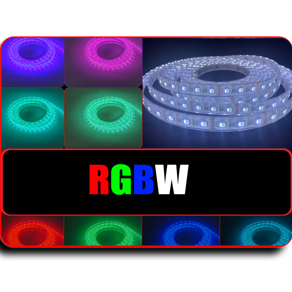 Plashlight Waterproof Flexible Light Strip - IP68 - 12V RGBW Color Changing