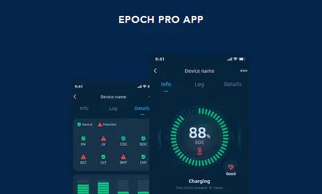 Epoch Batteries 12V 50Ah (0.64kWh) Essential Series - Bluetooth LiFePO4 Battery - Green Vista Living