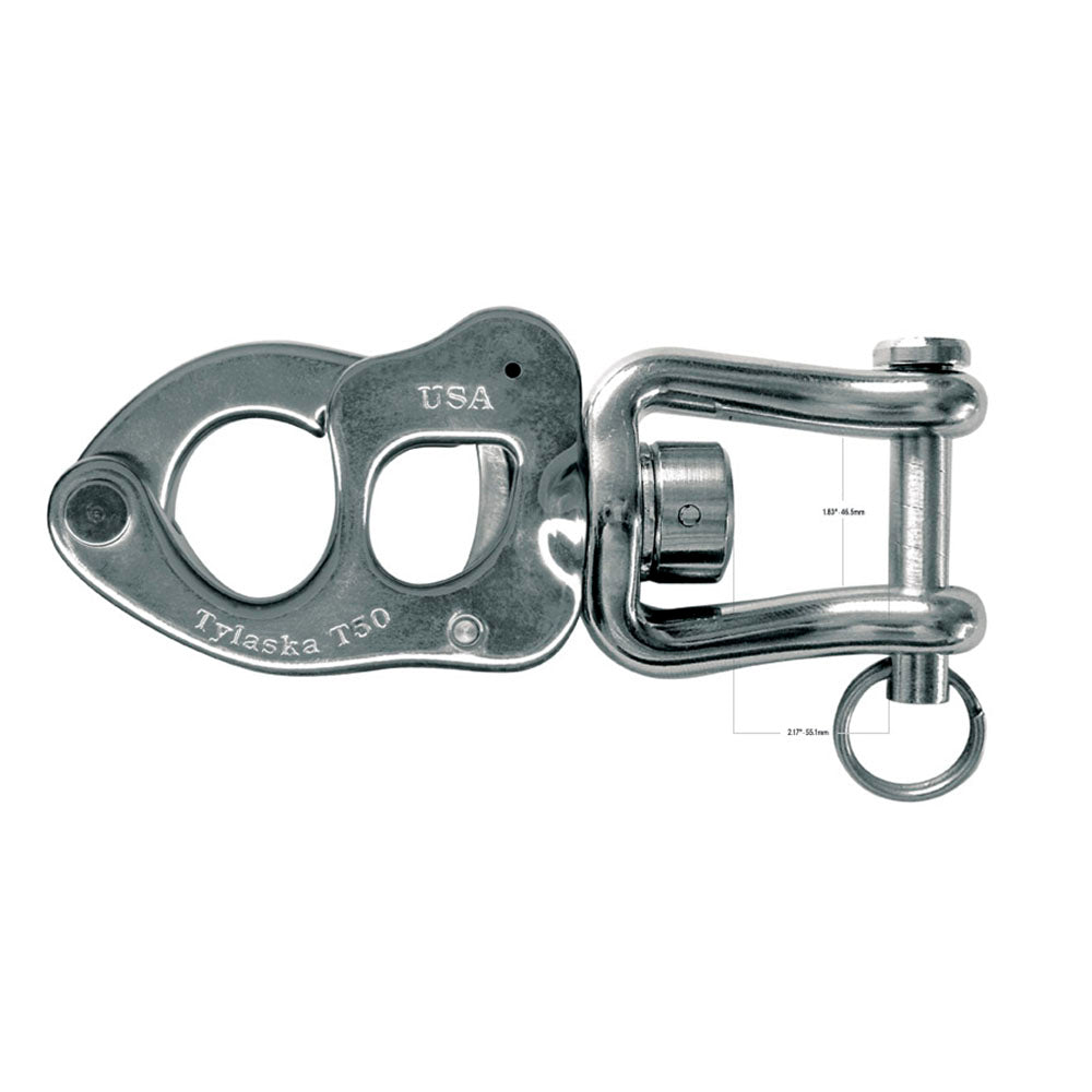 Tylaska Snap Shackle - Clevis Bail - T50C - Pin Dia: 7/8 in (TY1050-CR)