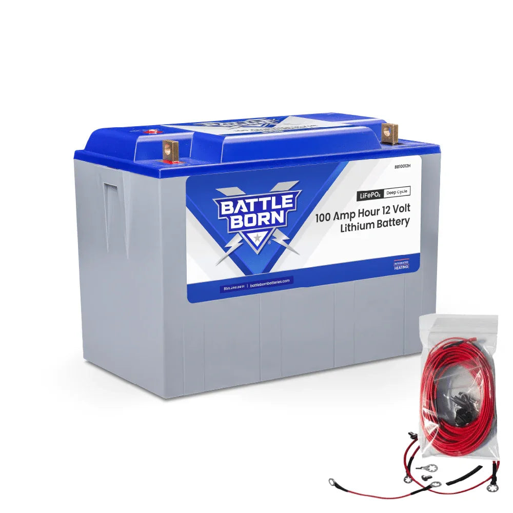 Battle Born 100Ah 12V LiFePO4 Heated Battery Kit - Green Vista Living