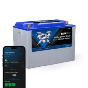Battle Born 100Ah 12V Smart Heated LiFePO4 Deep Cycle Battery Kit - Green Vista Living