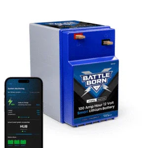 Battle Born 100Ah 12V GC2 Smart Heated LiFePO4 Deep Cycle Battery Kit - Green Vista Living