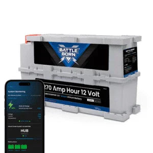 Battle Born 270Ah 12V GC3 Smart Heated LiFePO4 Deep Cycle Battery Kit - Green Vista Living